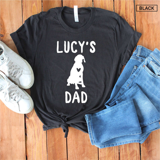 Personalized German Shorthaired Pointer Dad Shirt - Custom GSP Dad Shirt - Gift [Unisex Tee]