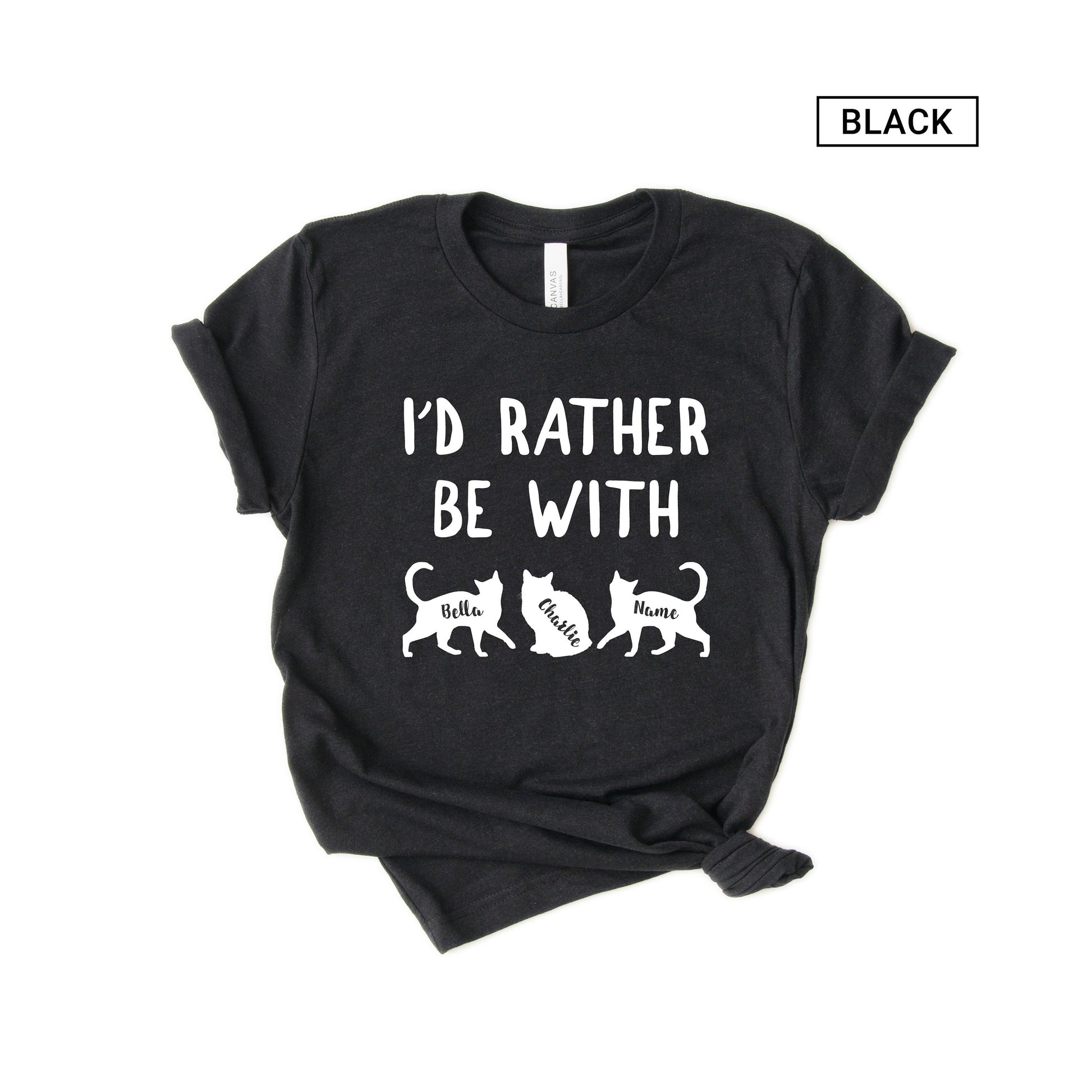 Personalized Cat Shirt - with 3 Cat Names - Gift [Unisex Shirt]