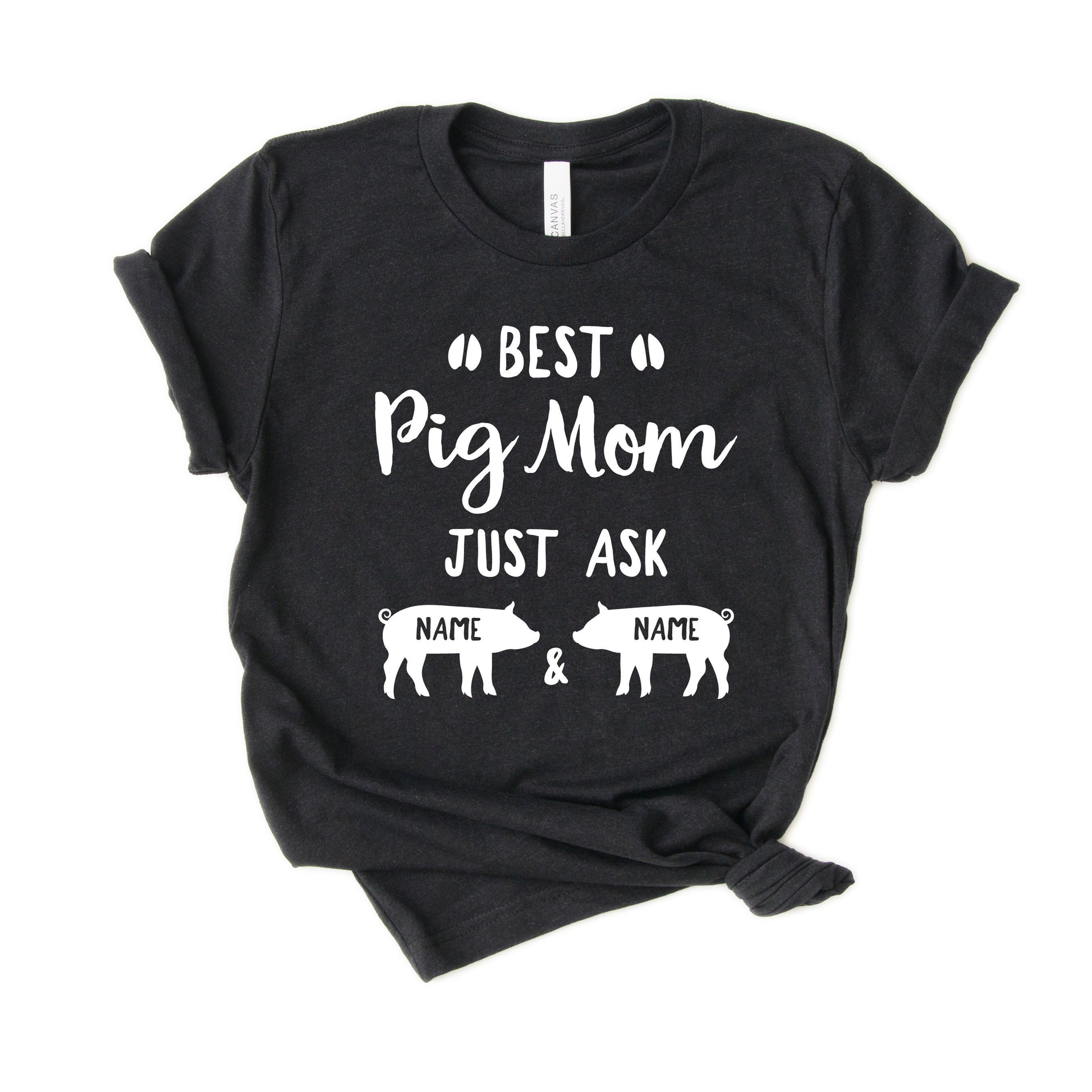 Personalized Pig Mom Shirt - Cute Pig Mama Shirt - Gift [Unisex Shirt]