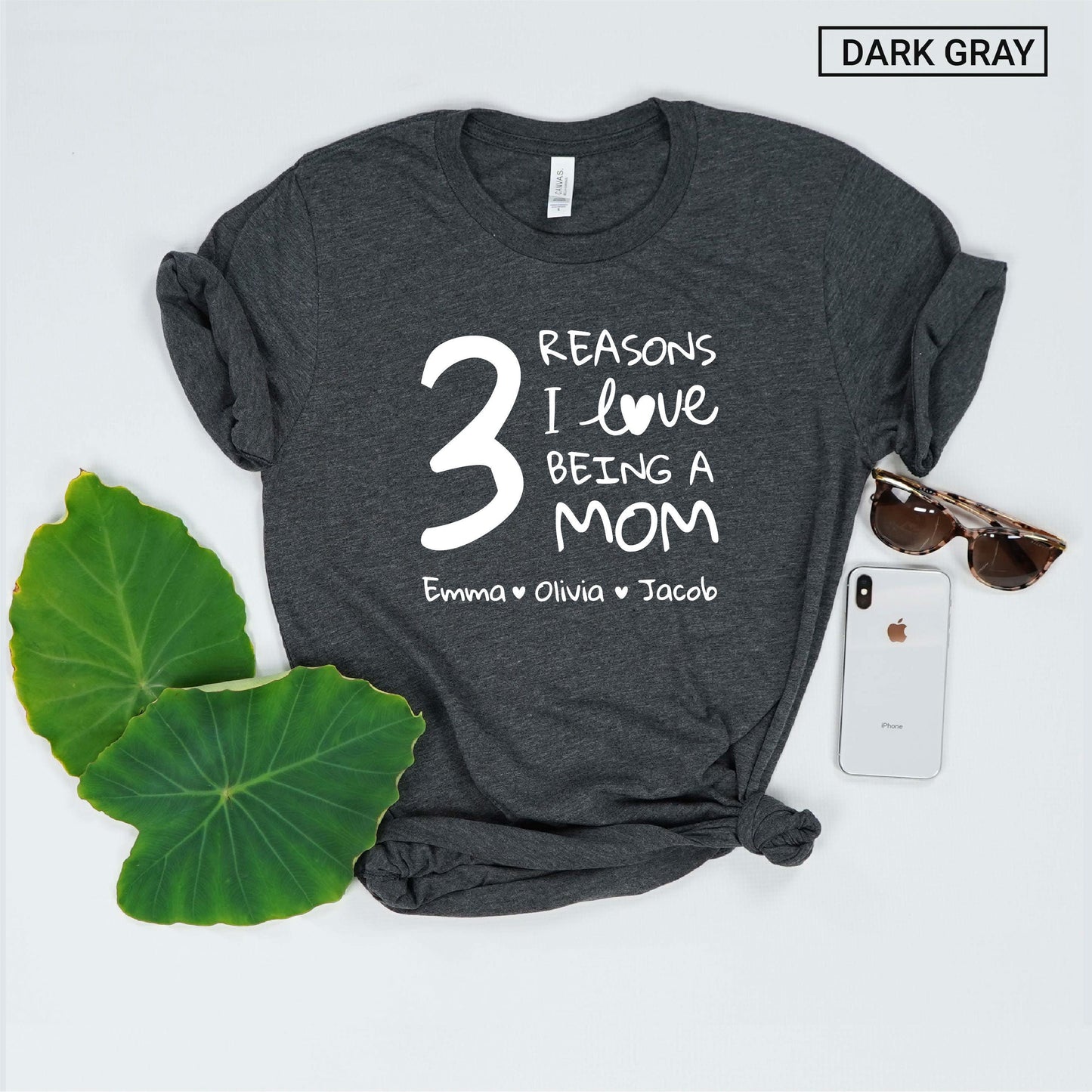 Personalized Mom of 3 Shirt - Custom Mom of Three Shirt - Cute Gift - [Unisex Shirt]