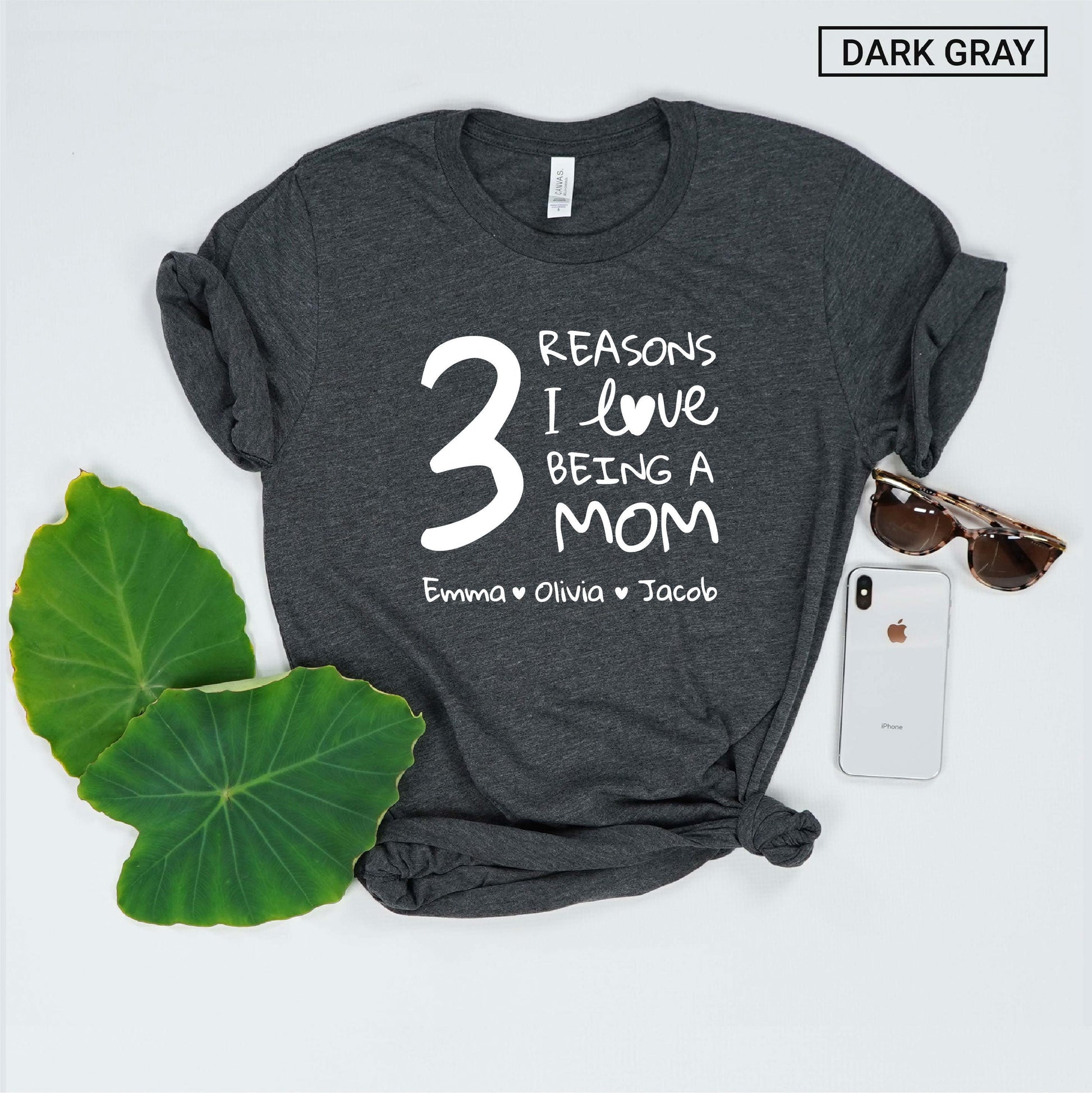 Personalized Mom of 3 Shirt - Custom Mom of Three Shirt - Cute Gift - [Unisex Shirt]