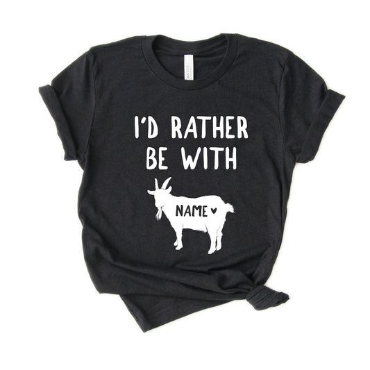 Personalized Funny Goat Shirt - Custom Gift with pet's name [Unisex Shirt]