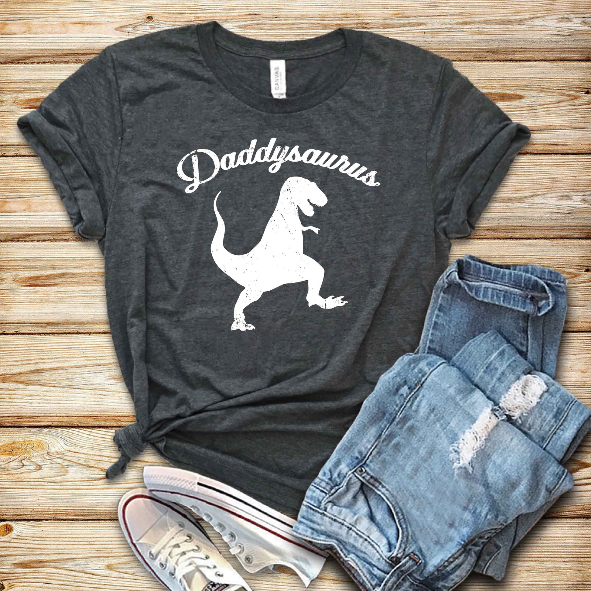 Unisex Daddysaurus Shirt, Daddy Saurus TShirt, Dad Saurus, Dinosaur Dad, Dino Dad T-Shirt, Gift