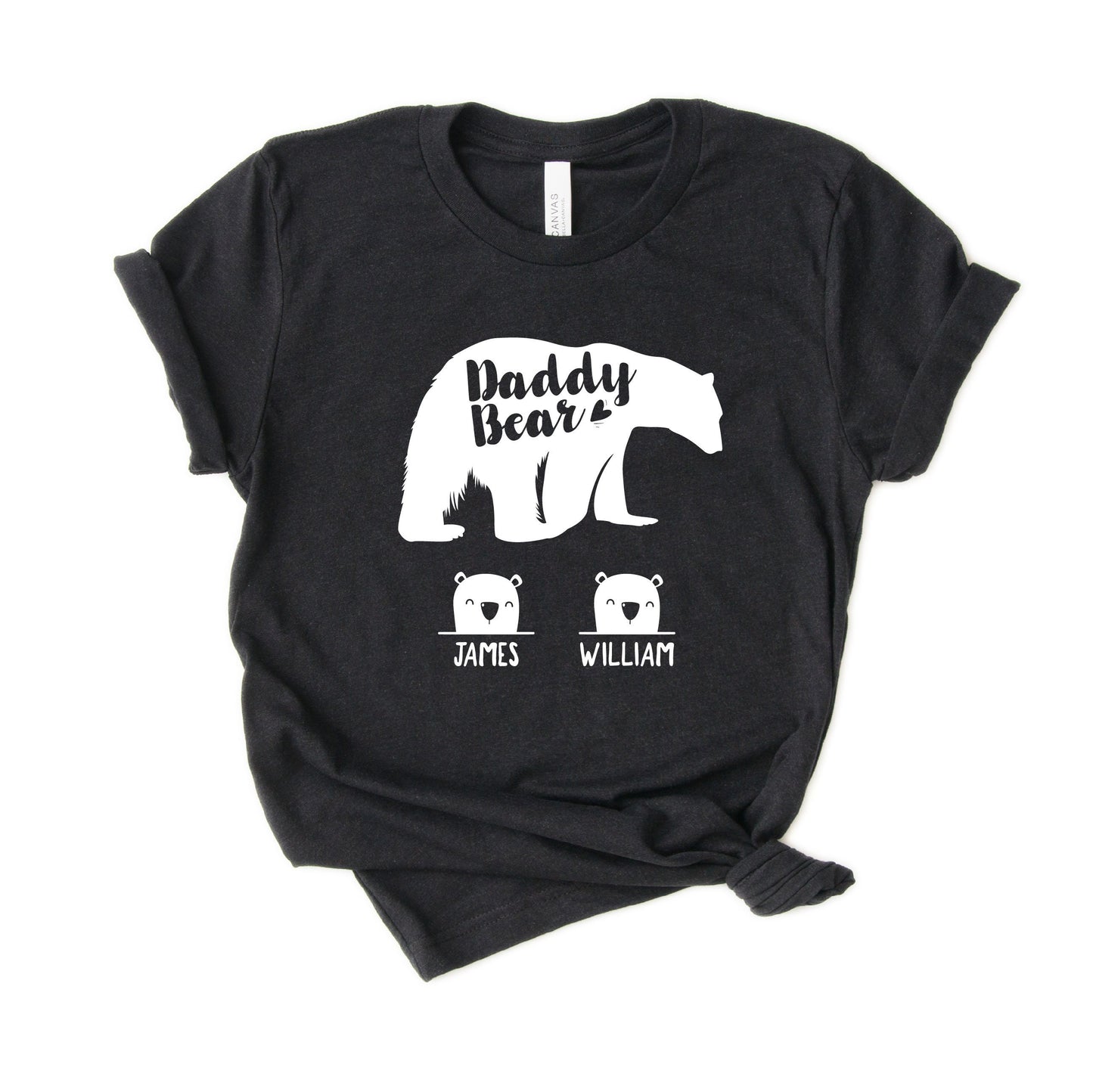 Personalized Daddy Bear Shirt - Customized with names [Unisex Shirt]