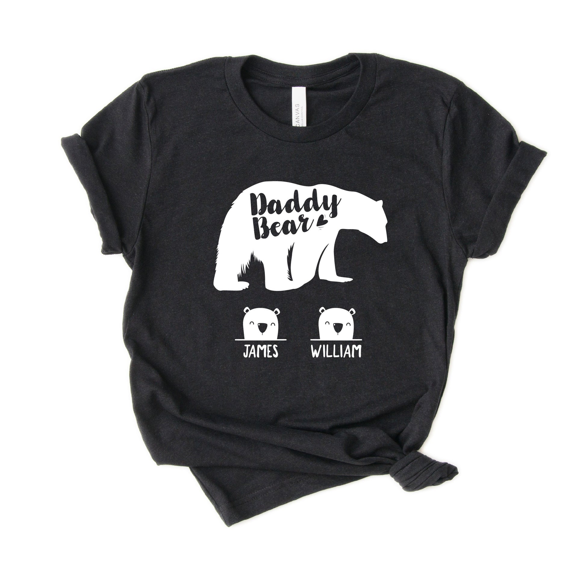 Personalized Daddy Bear Shirt - Customized with names [Unisex Shirt]
