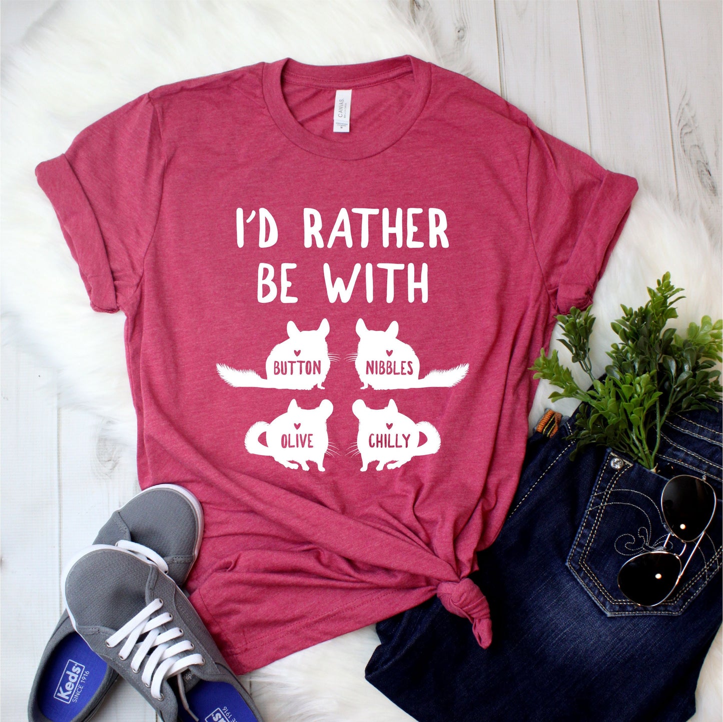 Personalized Funny Chinchilla Shirt - Custom Chinchilla Gift with names [Unisex Shirt]