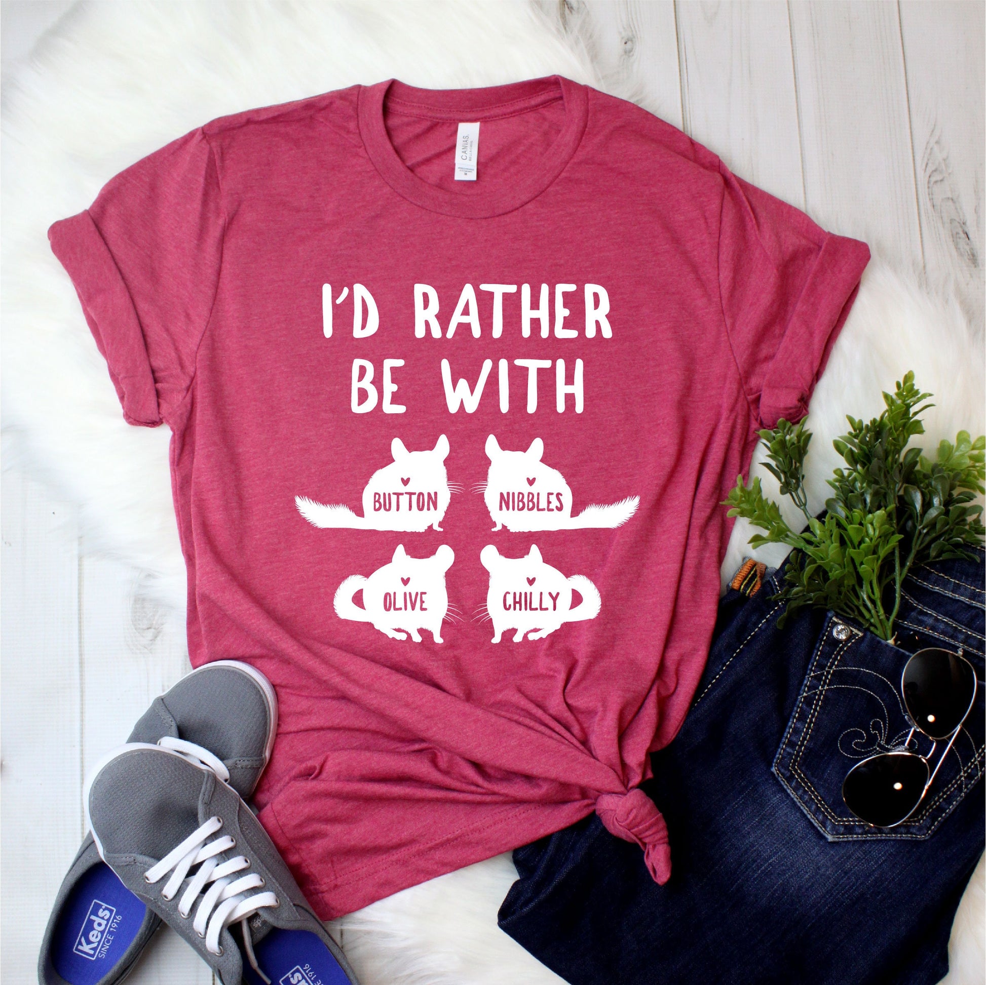 Personalized Funny Chinchilla Shirt - Custom Chinchilla Gift with names [Unisex Shirt]