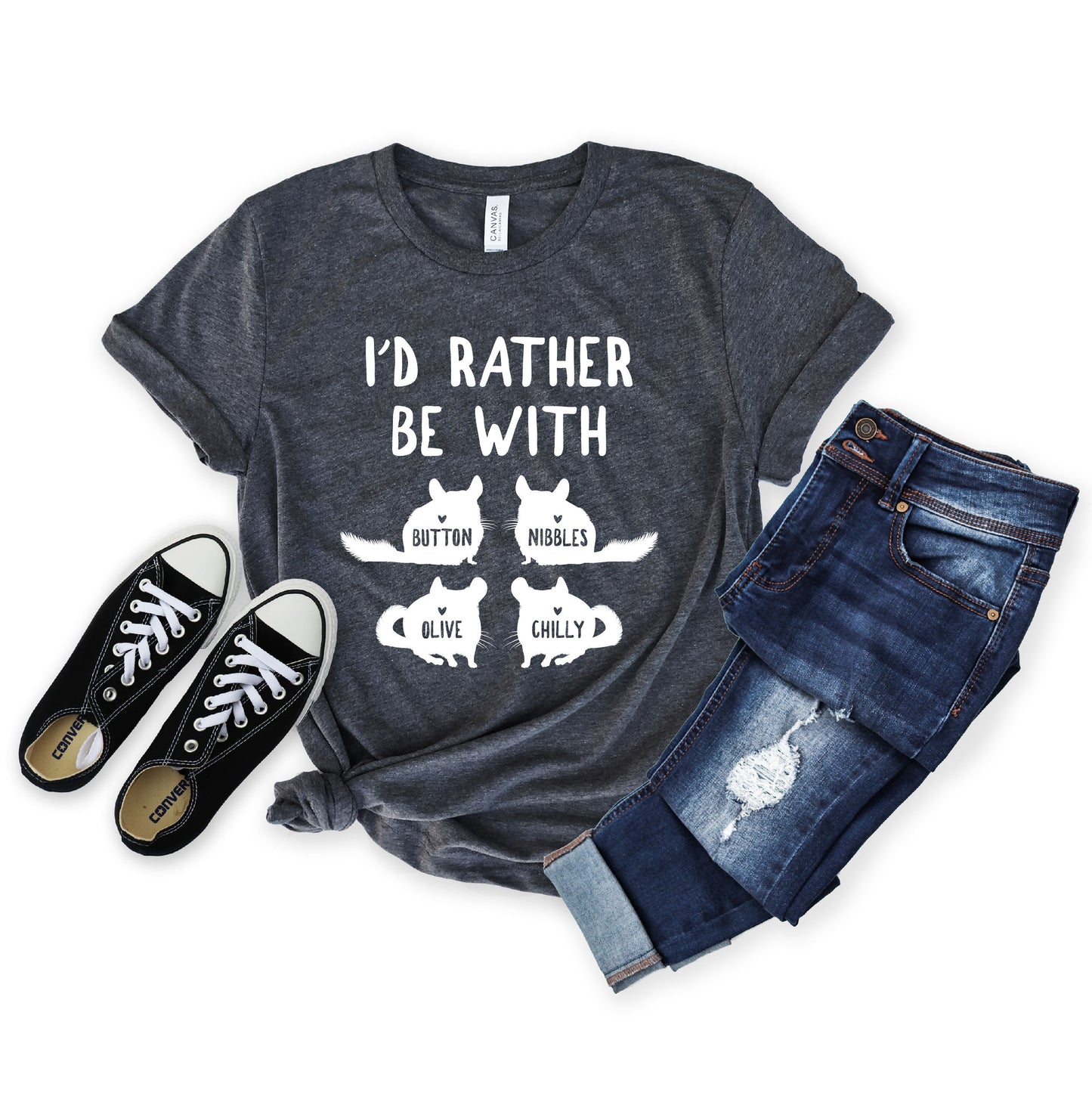 Personalized Funny Chinchilla Shirt - Custom Chinchilla Gift with names [Unisex Shirt]