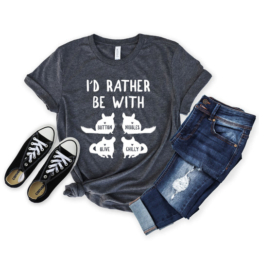 Personalized Funny Chinchilla Shirt - Custom Chinchilla Gift with names [Unisex Shirt]