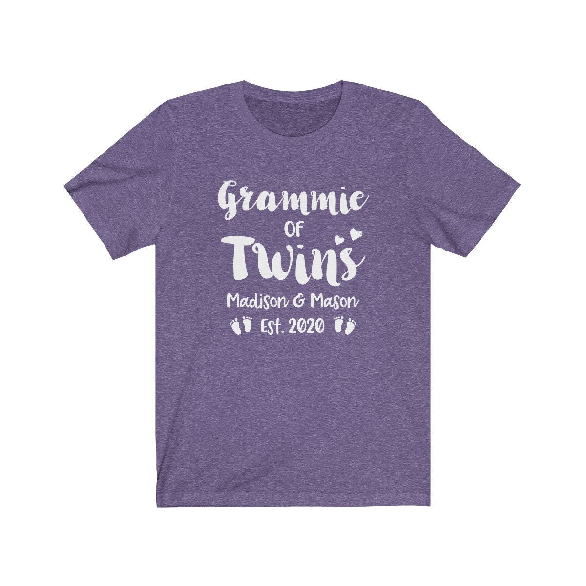 Personalized Grammie of Twins Shirt - Customized with names - Gift [Unisex Shirt]