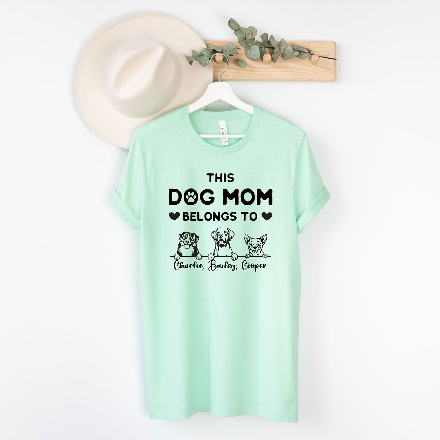 Personalized Dog Mom Shirt - This Dog Mom Belongs To - Gift [Unisex Shirt]