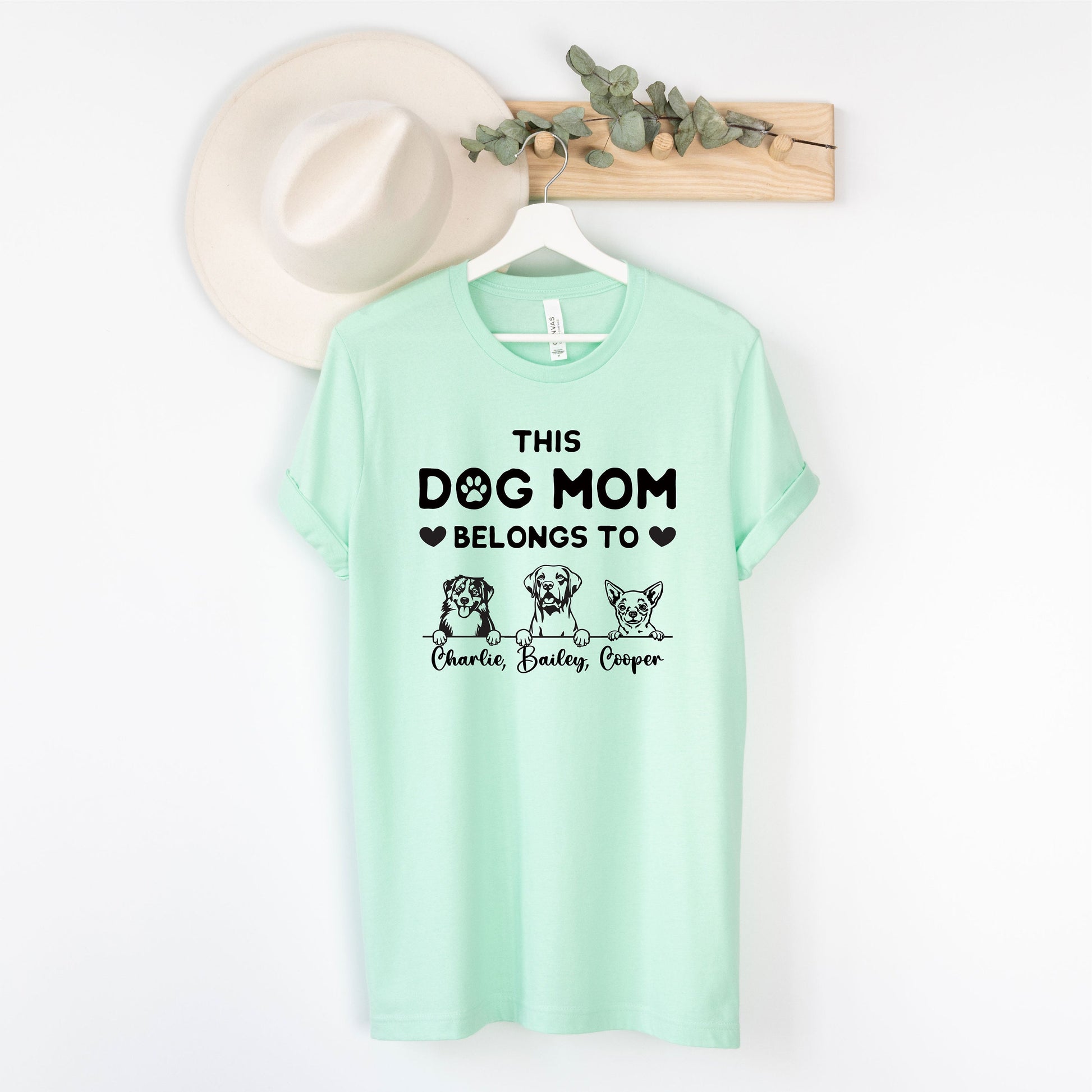 Personalized Dog Mom Shirt - This Dog Mom Belongs To - Gift [Unisex Shirt]
