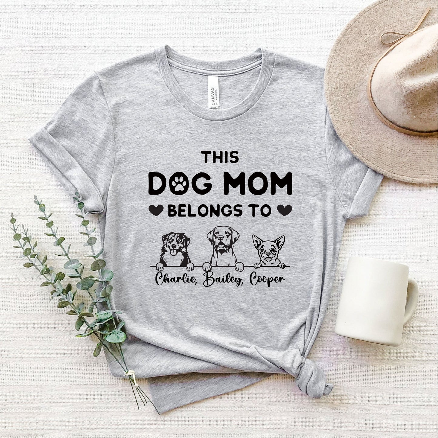 Personalized Dog Mom Shirt - This Dog Mom Belongs To - Gift [Unisex Shirt]