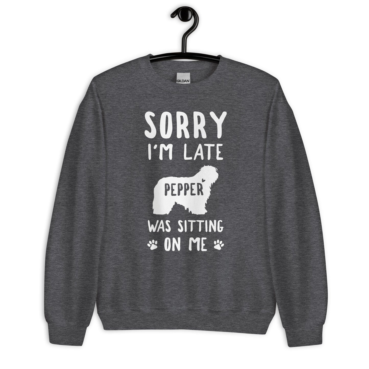 Personalized Funny Old English Sheepdog Sweatshirt