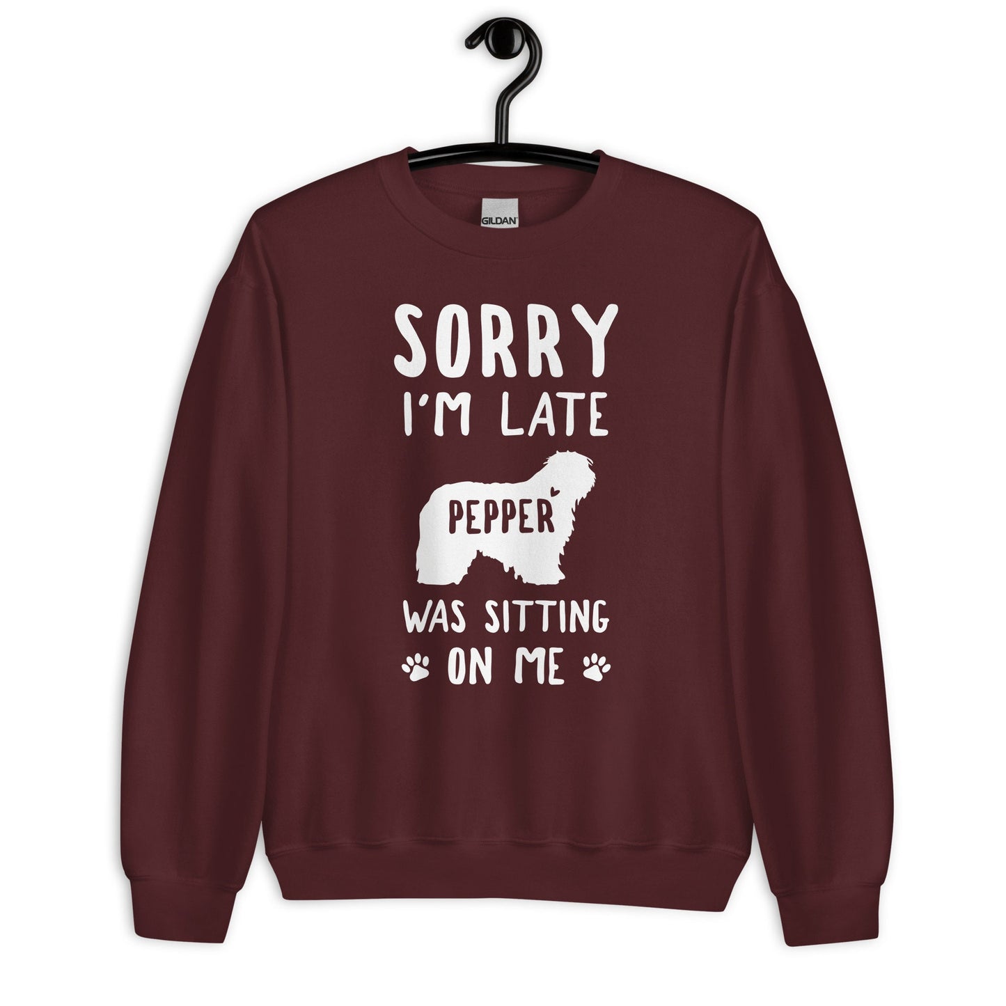 Personalized Funny Old English Sheepdog Sweatshirt