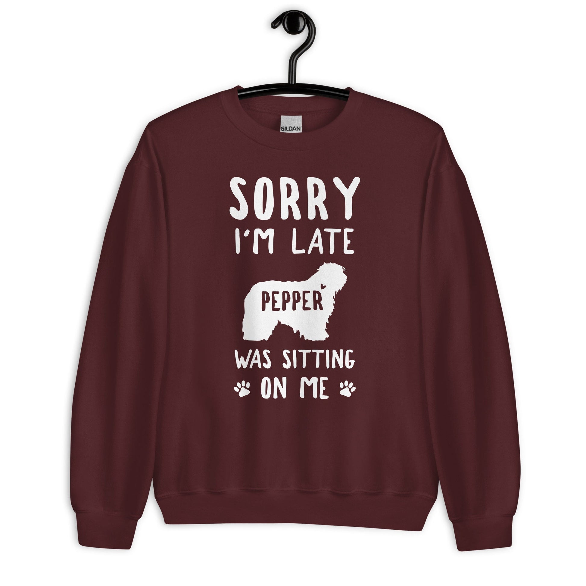 Personalized Funny Old English Sheepdog Sweatshirt