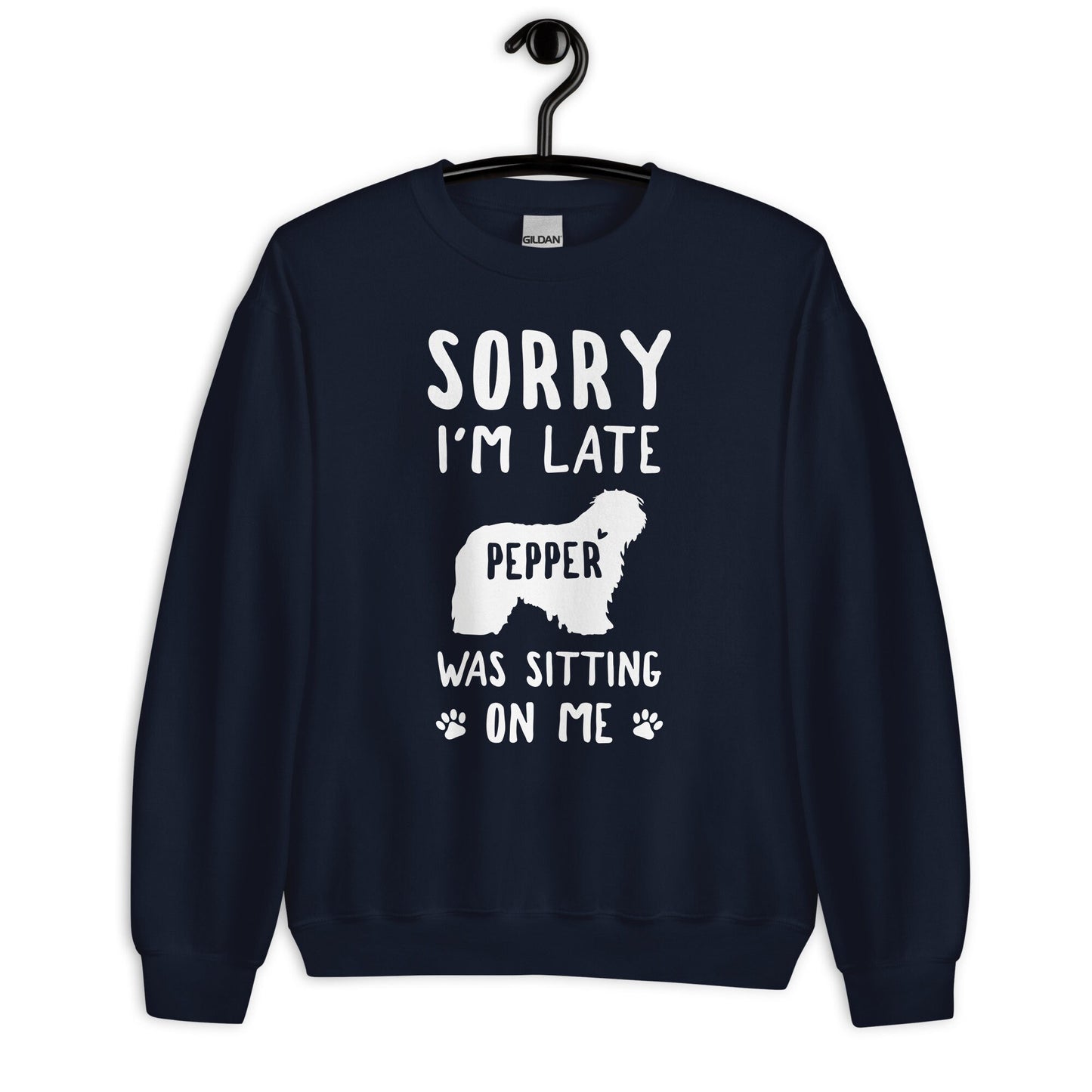 Personalized Funny Old English Sheepdog Sweatshirt