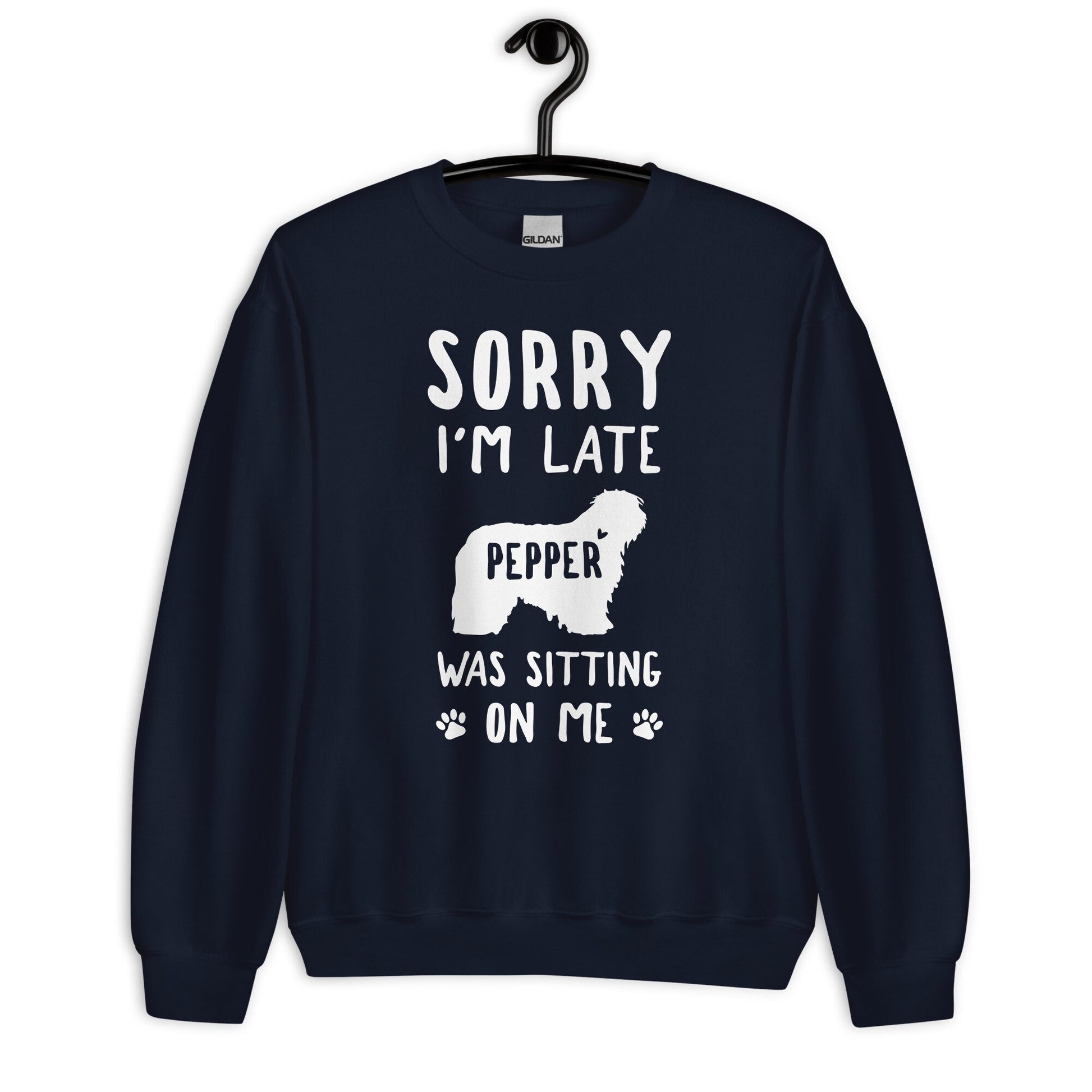 Personalized Funny Old English Sheepdog Sweatshirt