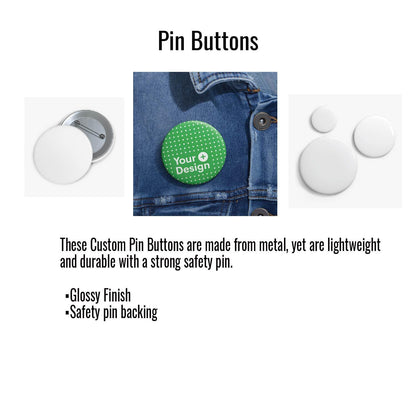 a pin button on a pair of jeans