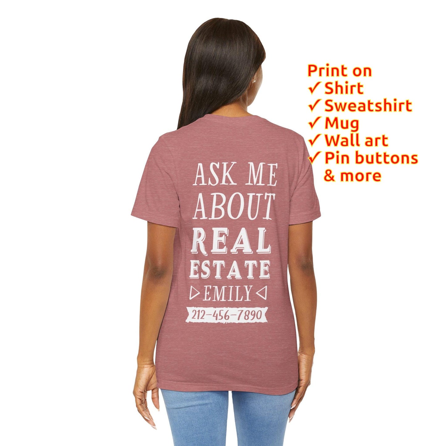 Personalized Real Estate Realtor Shirt - Custom Agent Tee - Real Estate Broker Shirt With Saying - Gift [Unisex Shirt]