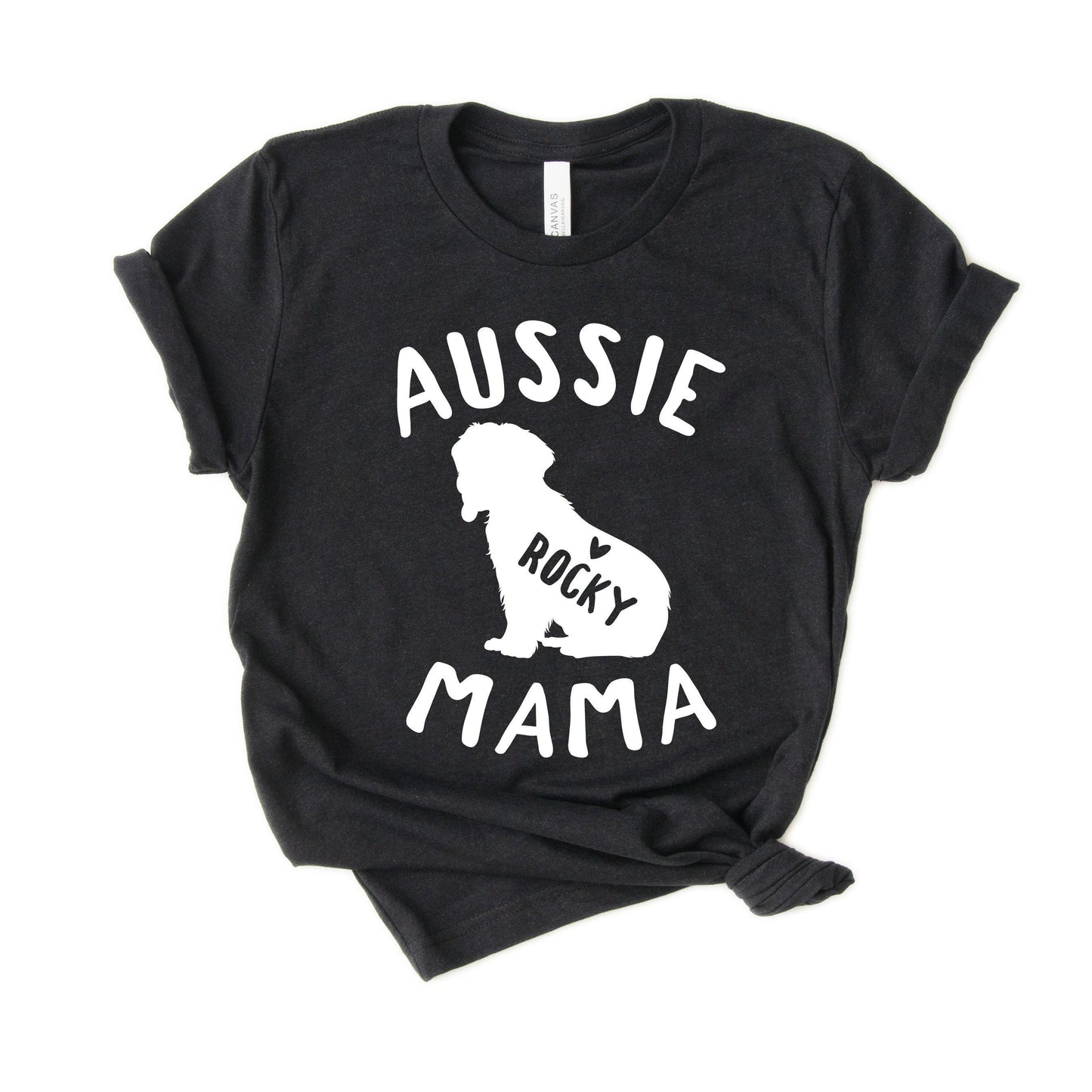 Unisex Personalized Aussie Mama Shirt - Custom Aussie Mom Shirt - australian shepherd Shirt - australian shepherd mom - Gift-