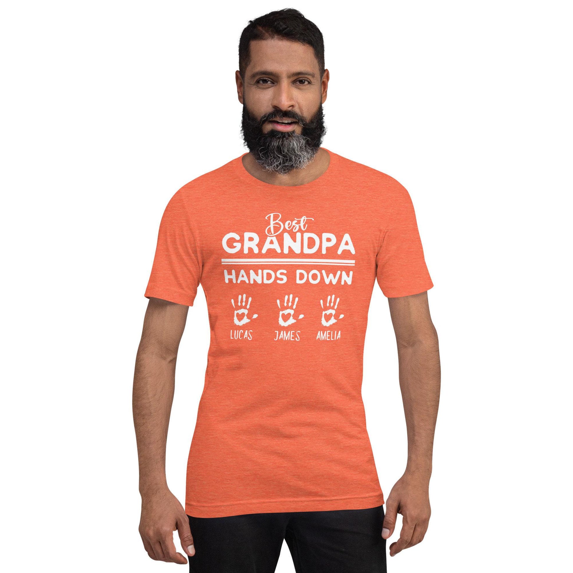 Personalized Grandpa Shirt - Best Grandpa - Customized with names - Gift [Unisex Shirt]