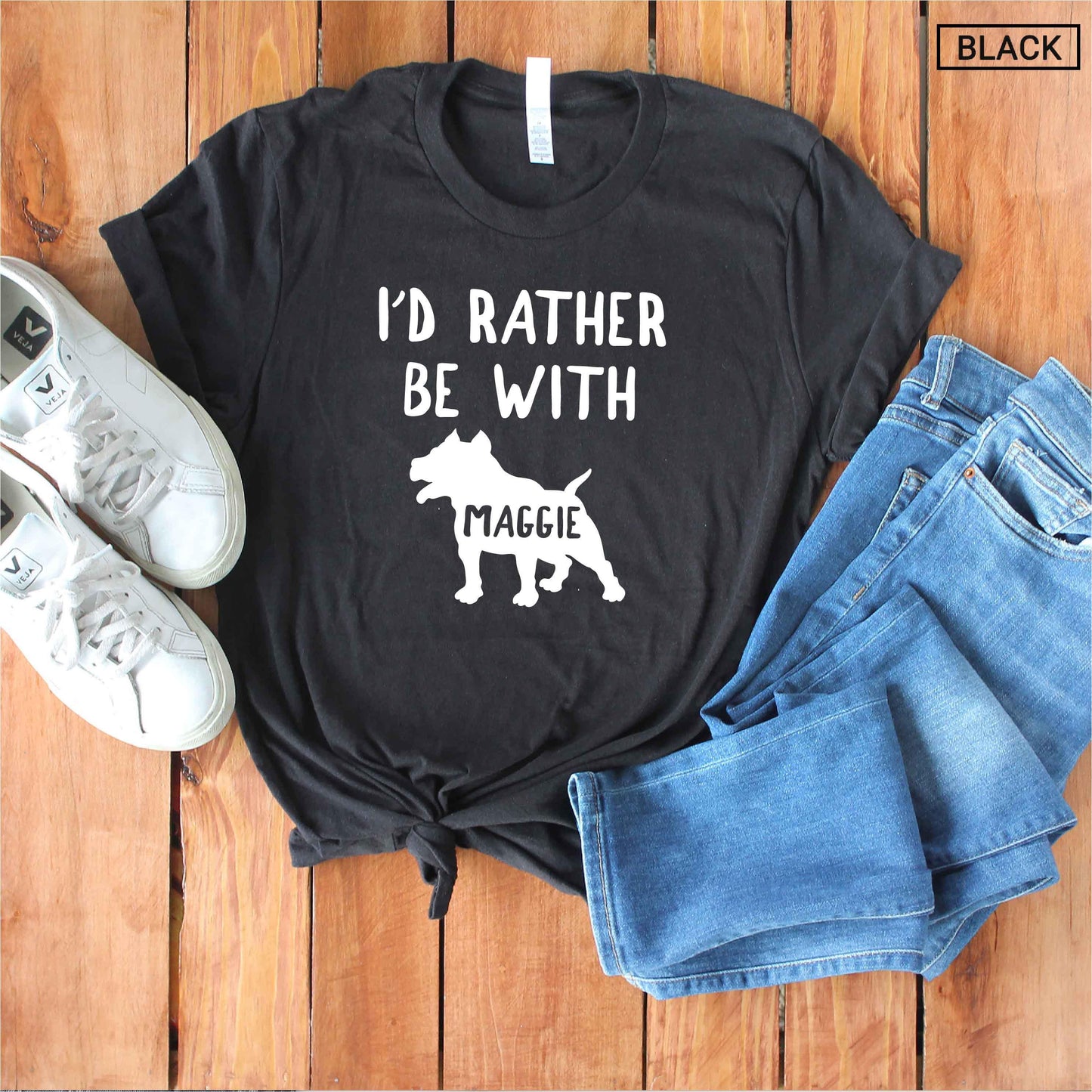 Unisex Personalized Pitbull Shirt - Custom Pittie Shirt - American Pit Bull Gift