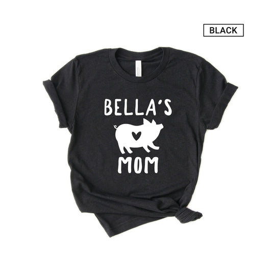 Personalized Pig Mom Shirt - Mini Pig Mom Shirt - Customized with names [Unisex Shirt]