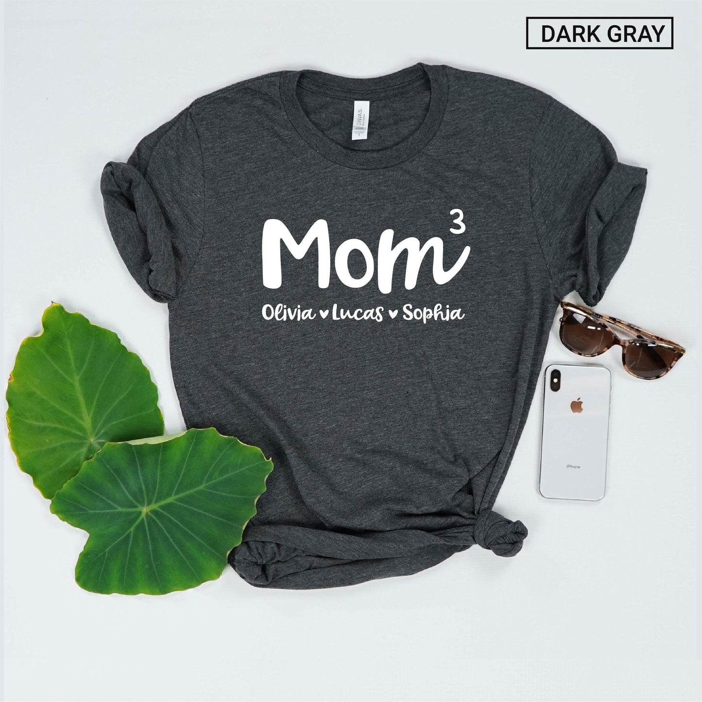 Personalized Mom of 3 Shirt - Mom of Three Shirt - Gift [Unisex Shirt]