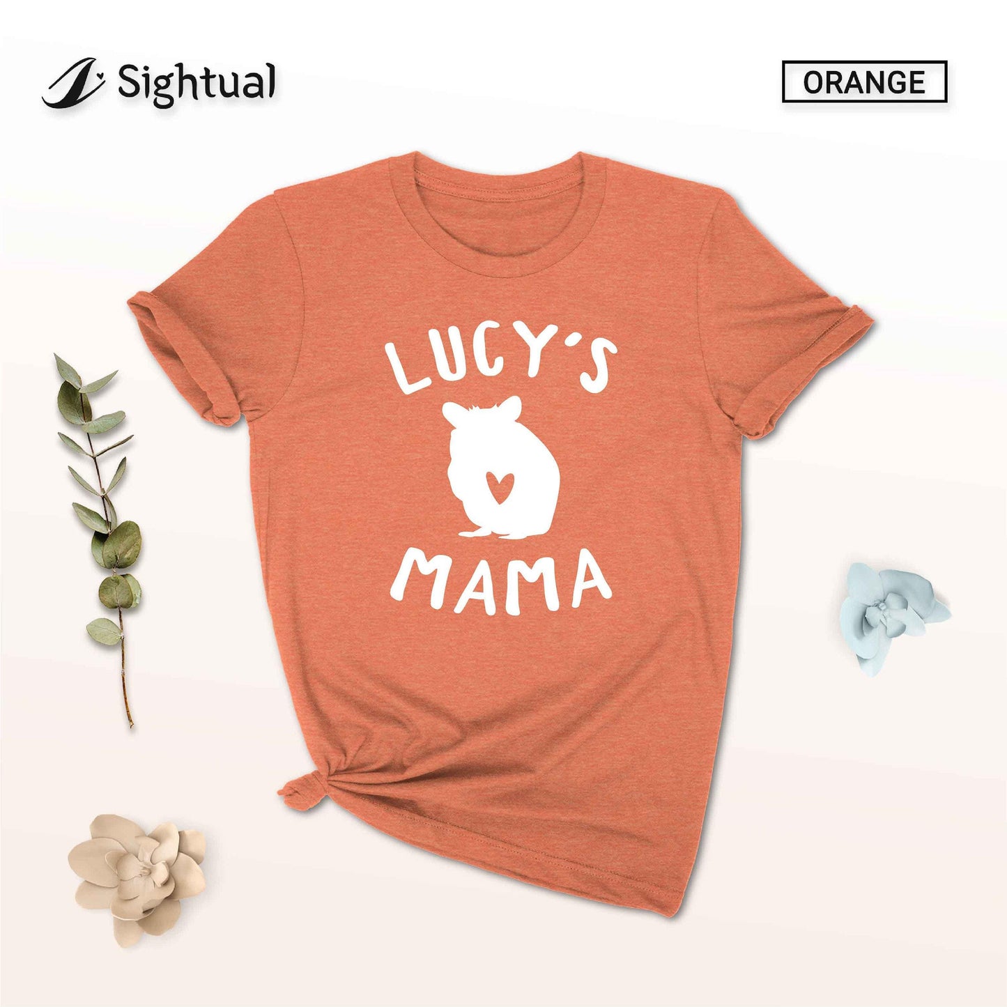 Unisex Personalized Hamster Mama Shirt - Custom Hamster Mom Shirt - Gift