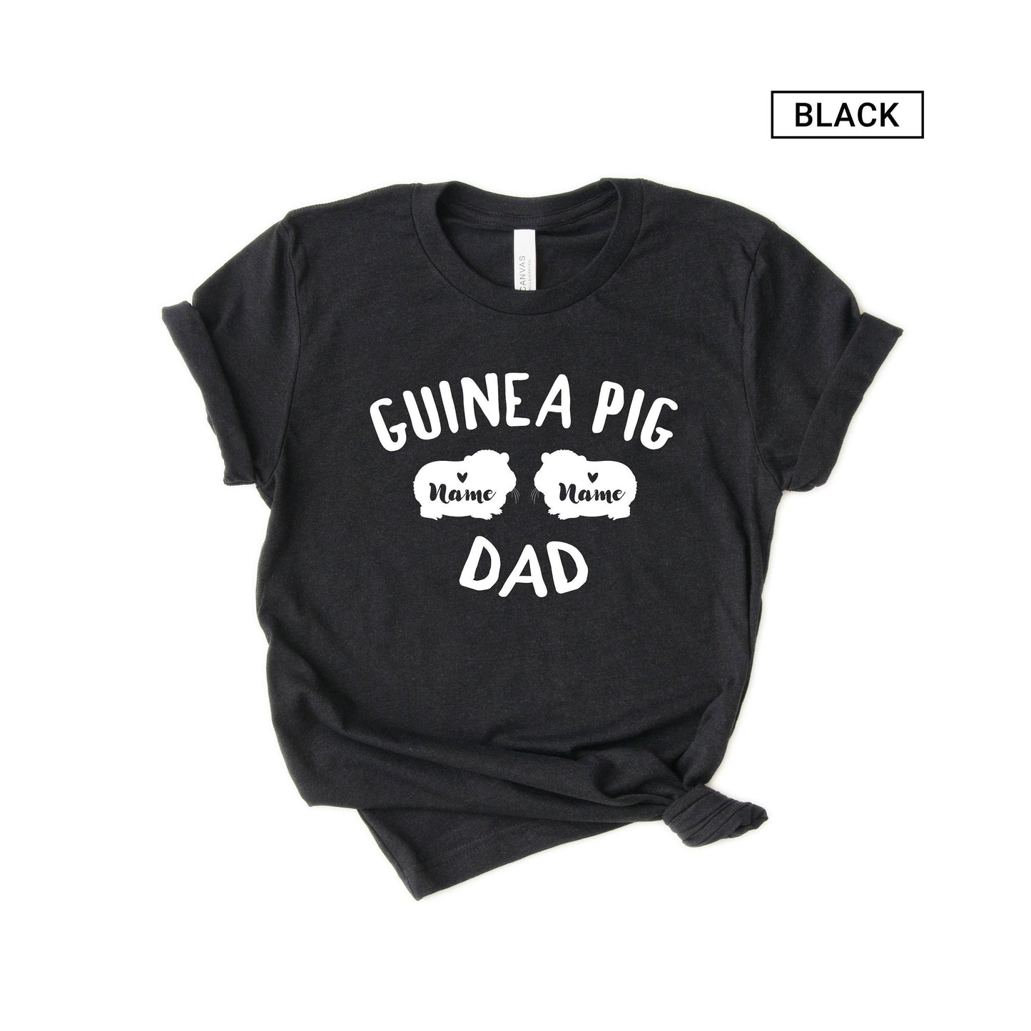 Personalized Guinea pig Dad Shirt - Customized with names - Gift [Unisex Shirt]