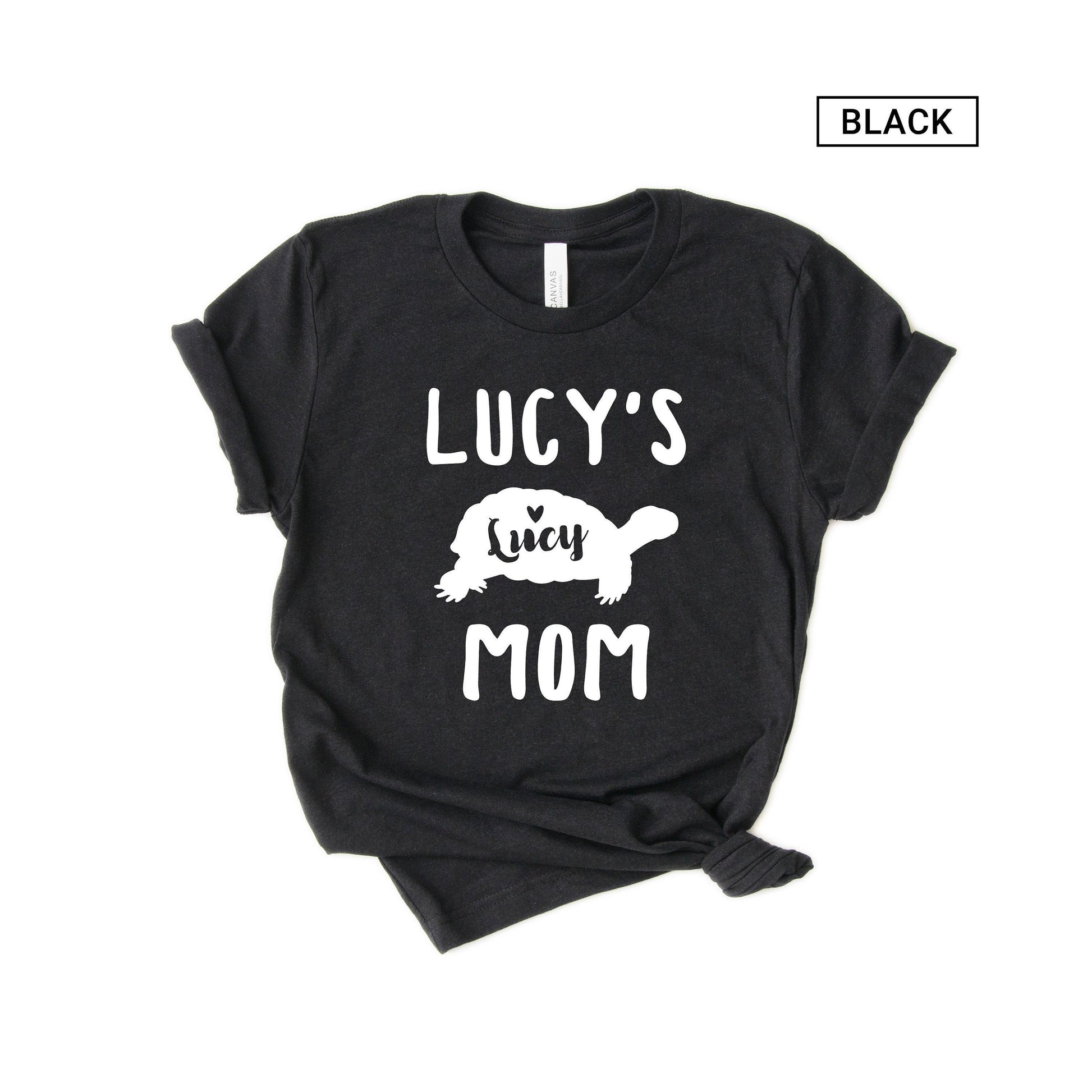 Unisex Personalized Tortoise Mom Shirt - Custom Tortoise Mama Shirt - Gift