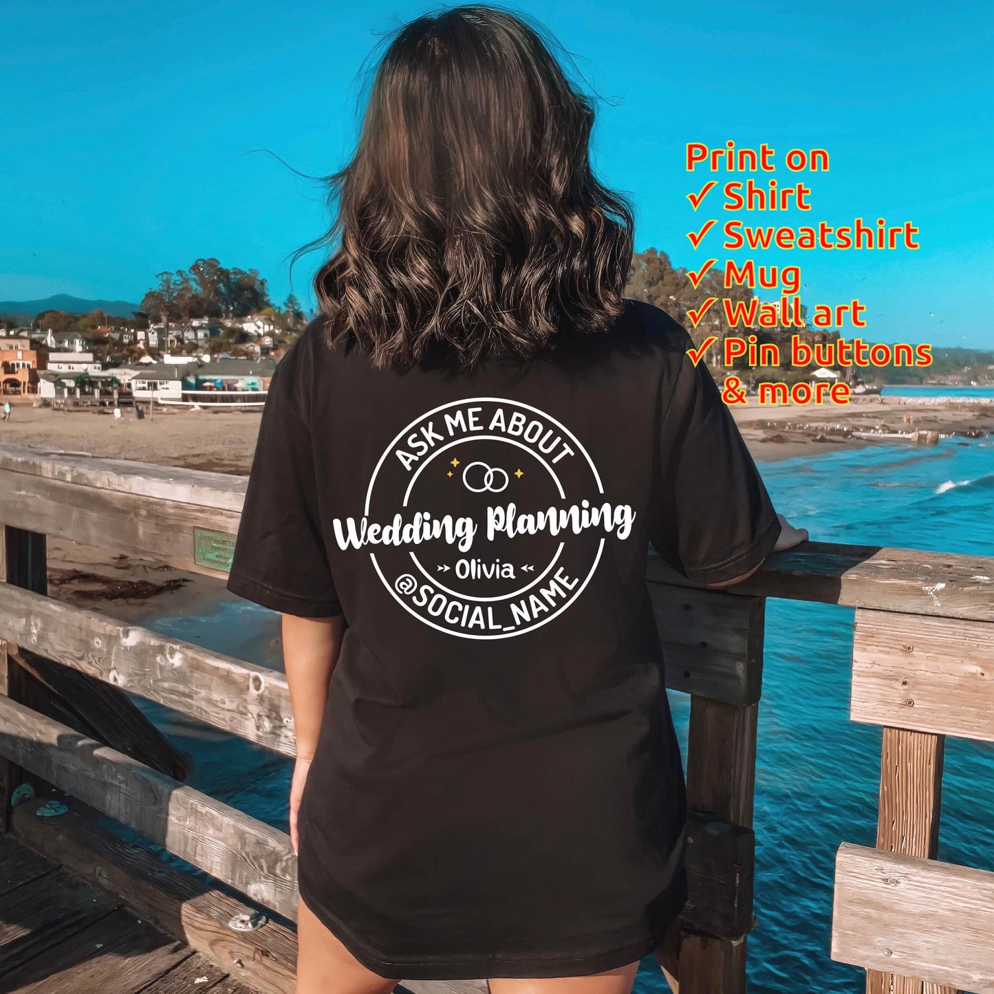 Personalized Wedding Planner Shirt - Custom Event Planner Tee - Wedding Coordinator T-shirt Gift [Unisex Shirt]