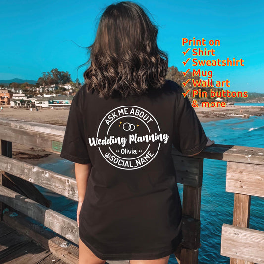 Personalized Wedding Planner Shirt - Custom Event Planner Tee - Wedding Coordinator T-shirt Gift [Unisex Shirt]