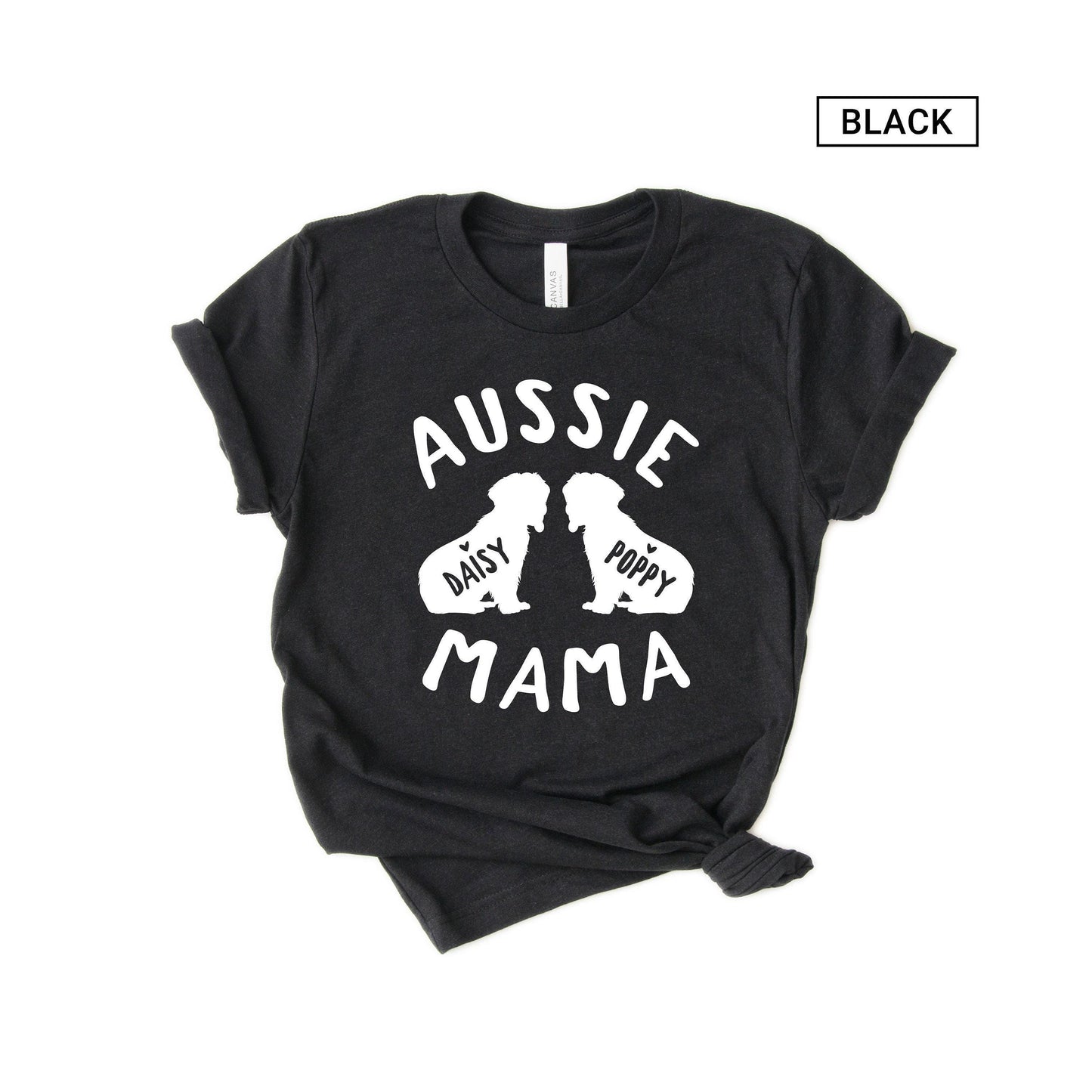 Personalized Aussie Mama Shirt - Custom Aussie Mom Shirt - australian shepherd Shirt - australian shepherd mom - Gift [Unisex Tee]