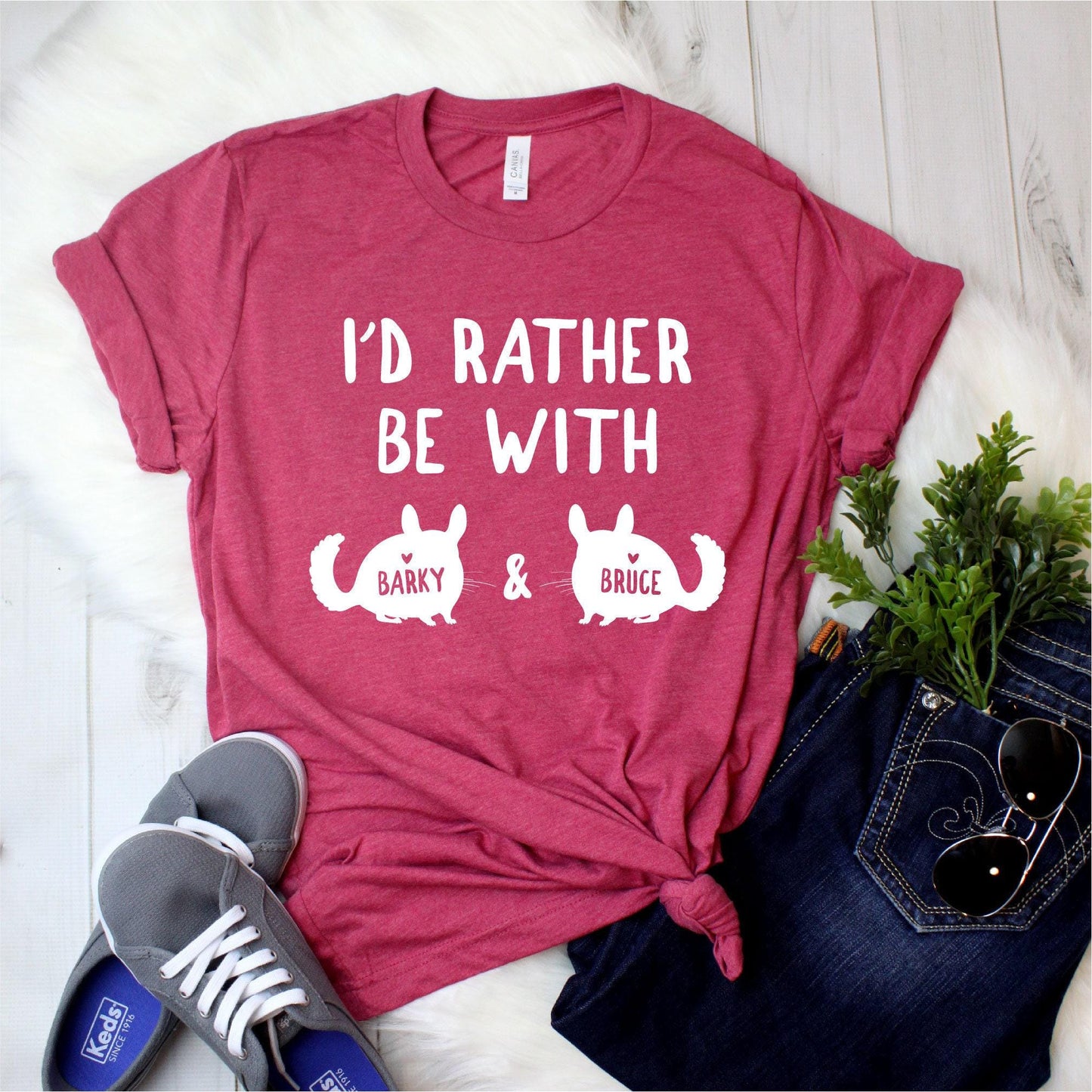 Personalized Funny Chinchilla Shirt - Custom Chinchilla Gift with names [Unisex Shirt]