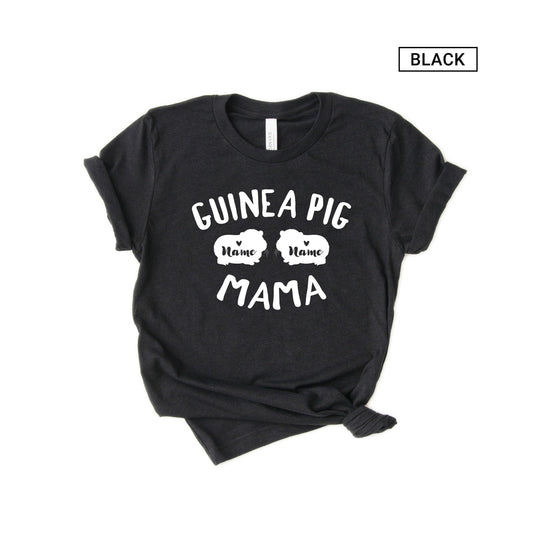 Personalized Guinea pig Mama Shirt - Customized with names - Gift [Unisex Shirt]