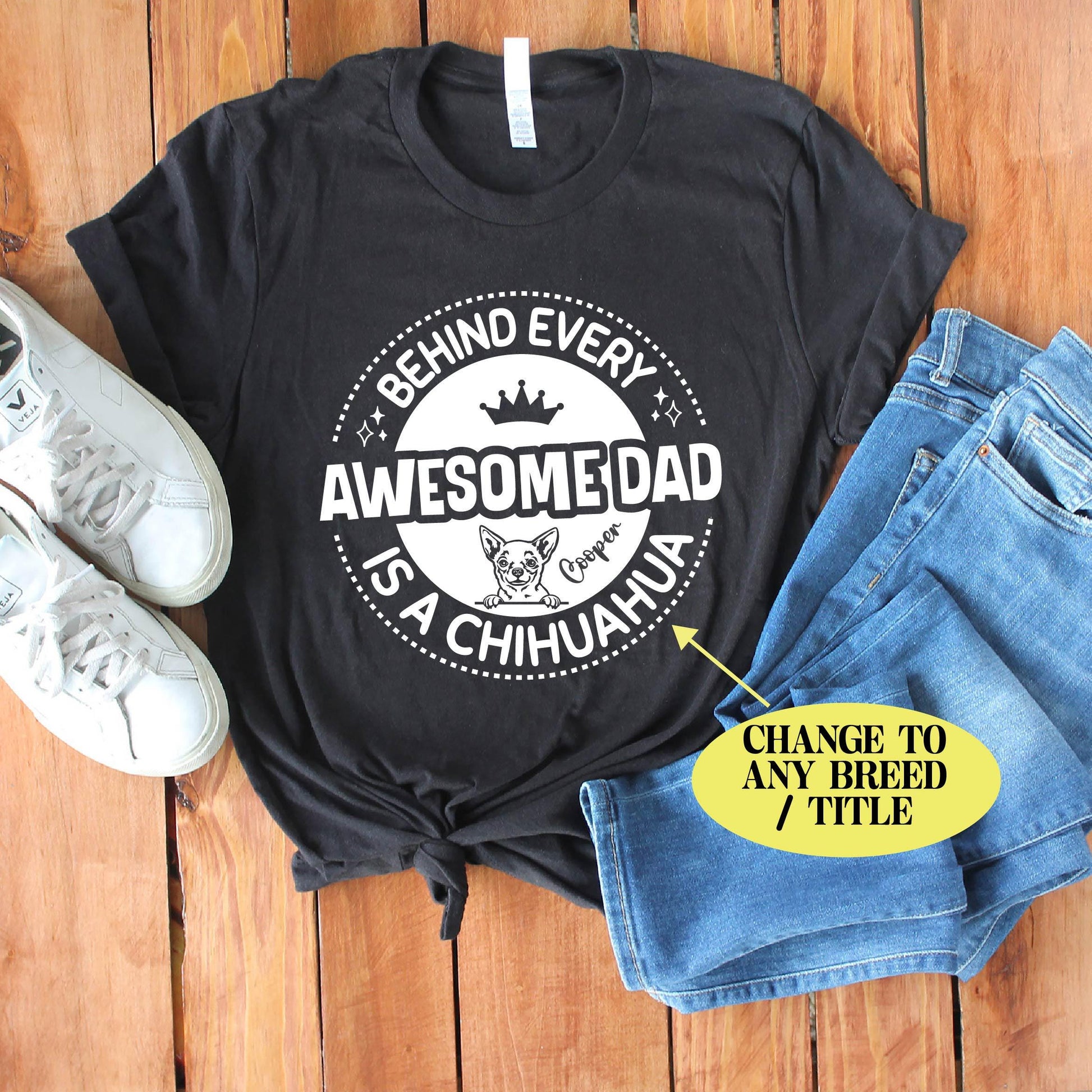 Personalized Dog Dad Shirt - Custom Dad Dog Lover Shirt - Dog Owner Shirt - Gift [Unisex Shirt]