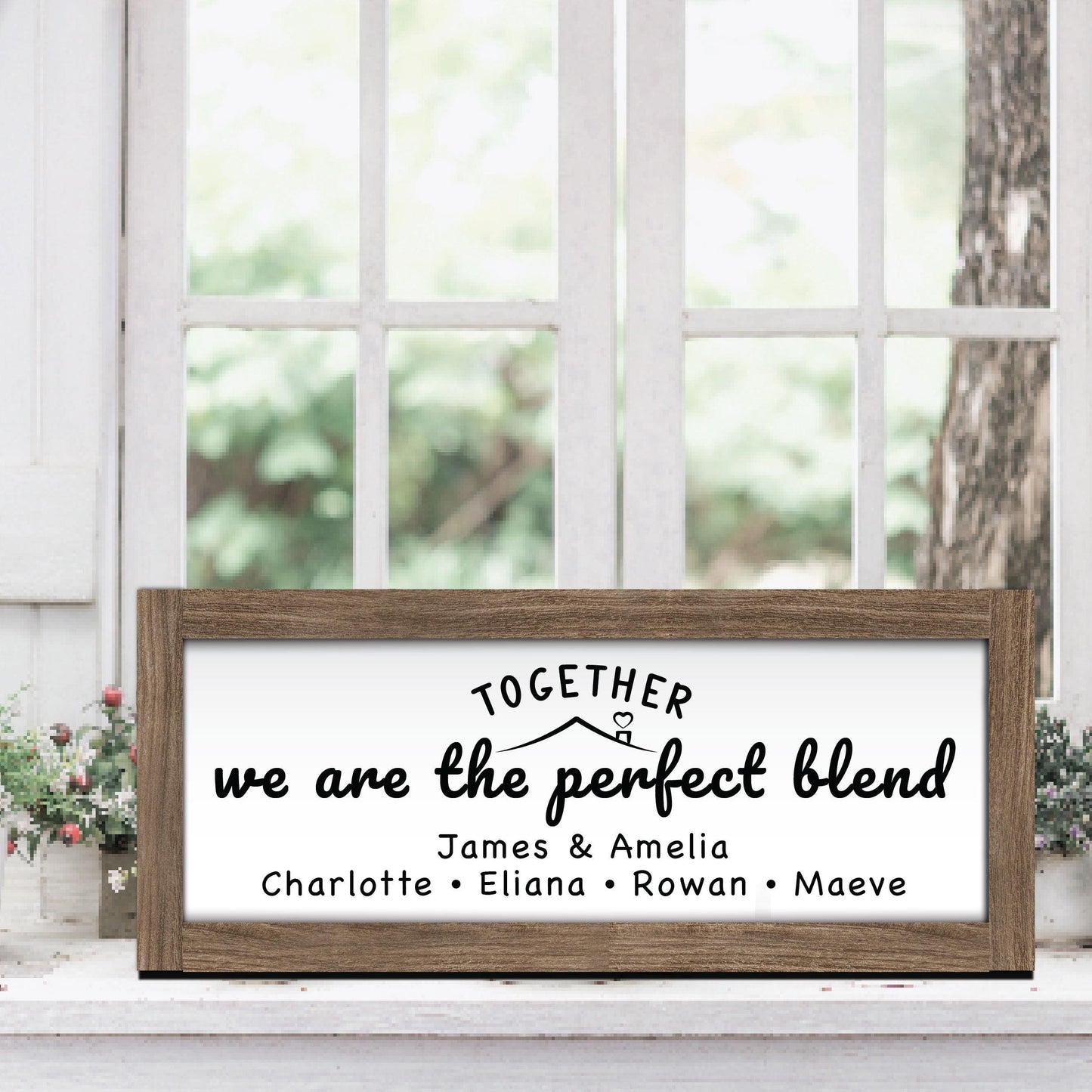 Personalized Family Sign, Custom Family Member Names House Wood Sign, Wall Decor, Gift