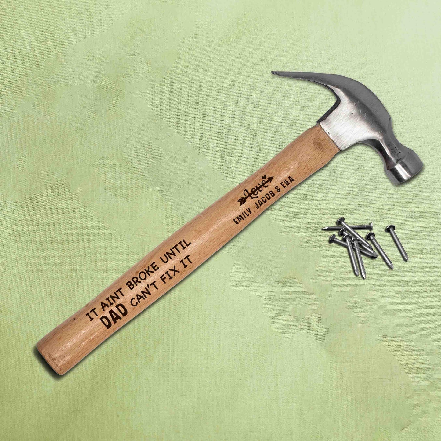Personalized Hammer for Dad, Custom Grandpa Gift with kids names, Fathers Day Gift