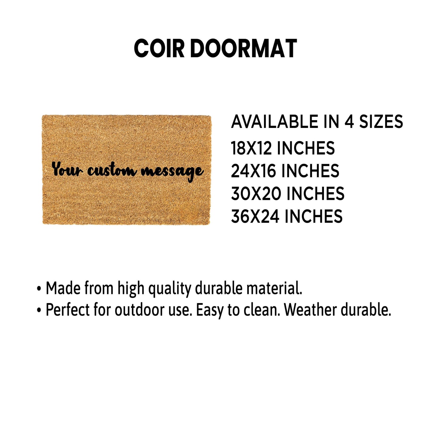 Personalized Kids Playhouse Doormat, Custom Family Doormat, Home Welcome Door mat, Housewarming Gift Outdoor Mat