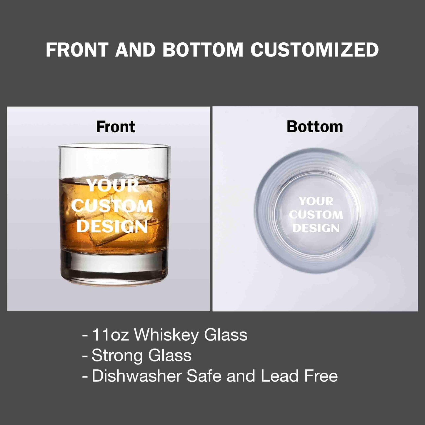 Personalized Whiskey Glasses for Big Brother, Custom Engraved Rocks Glass, Funny Monogram Gift for Men, wine, cocktail, tequila barware