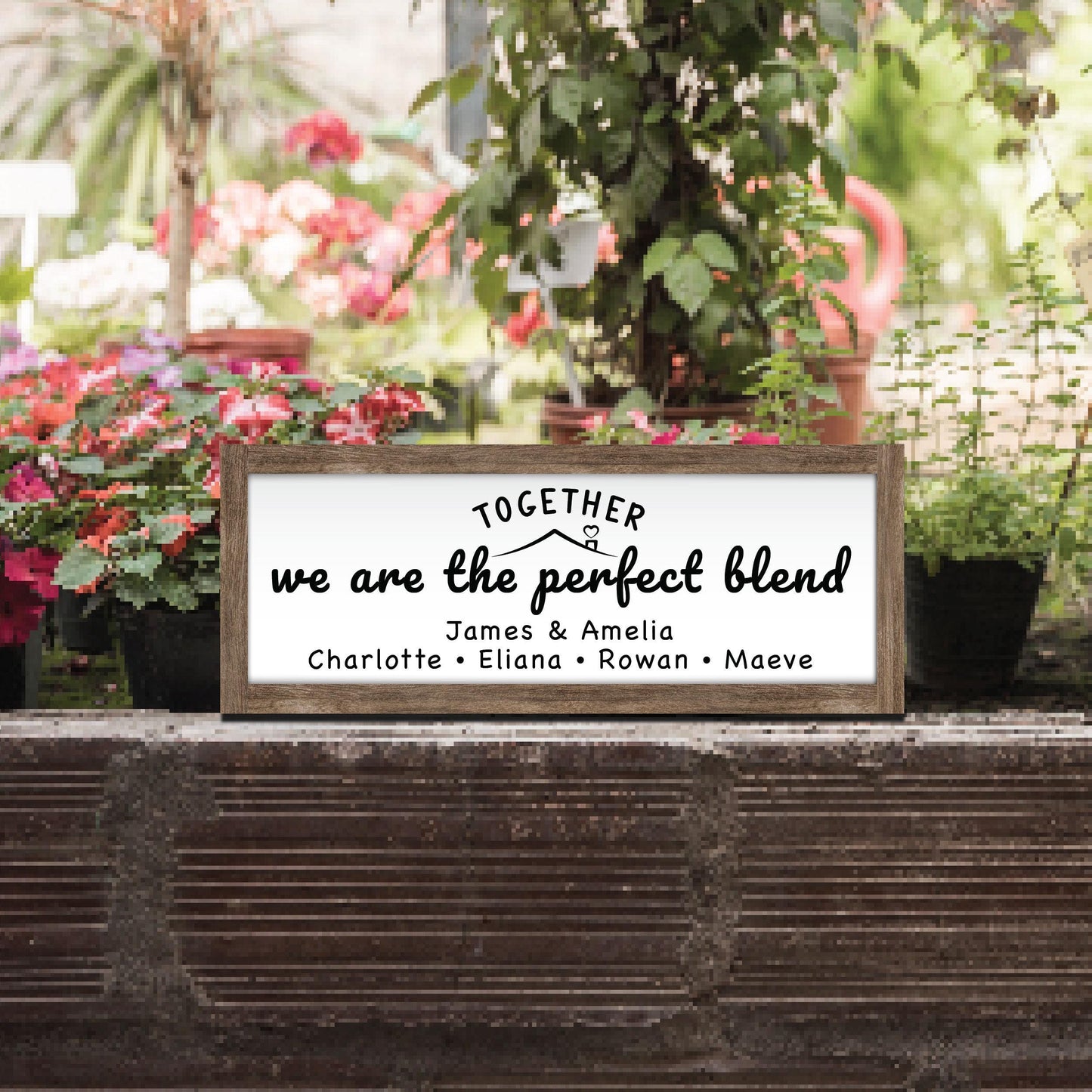 Personalized Family Sign, Custom Family Member Names House Wood Sign, Wall Decor, Gift