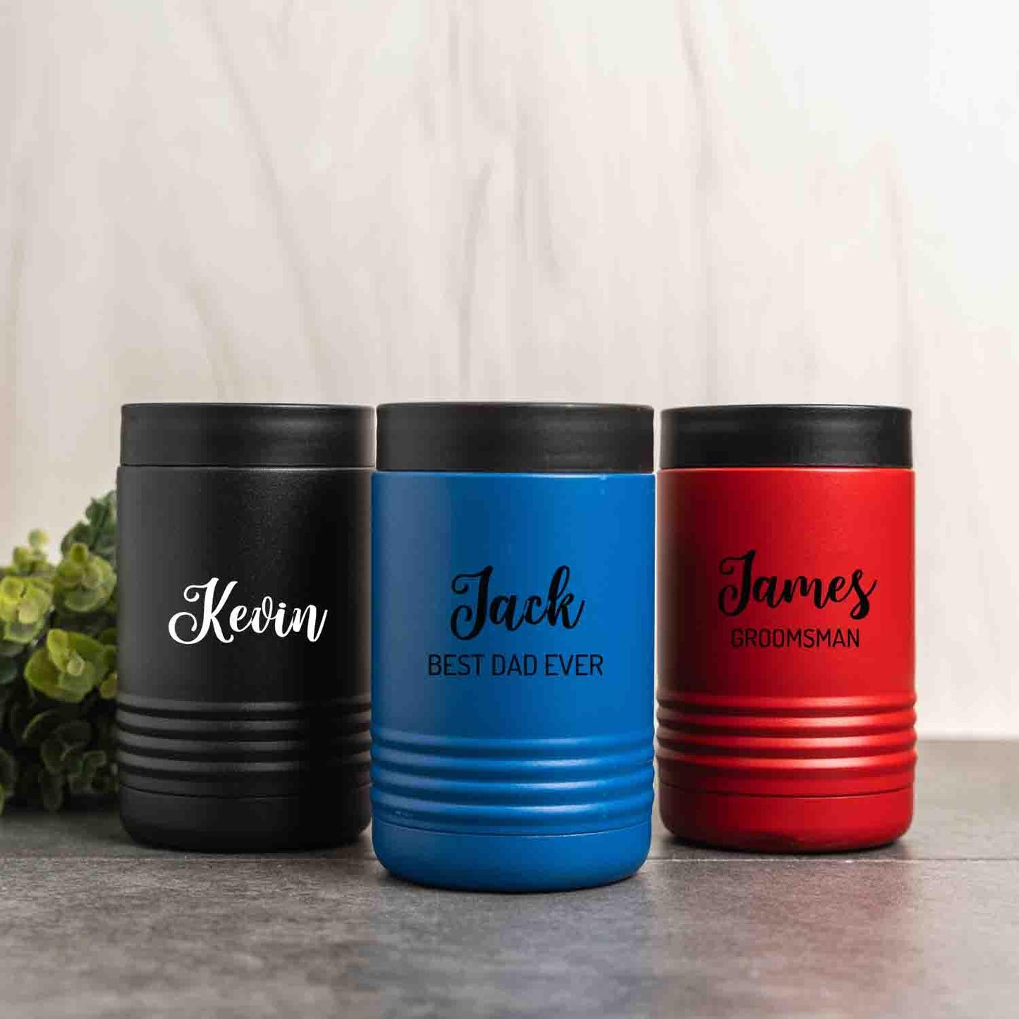 Personalized Insulated Beverage Holder with name title, beverage holders, beer can cooler, bottle Coolie Drink Chiller