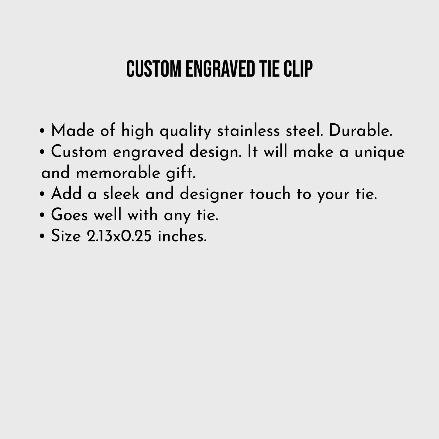 Personalized Tie Clip for Groomsmen Proposal Gift Ideas Custom TieClip and Wedding Party Favor Gifts