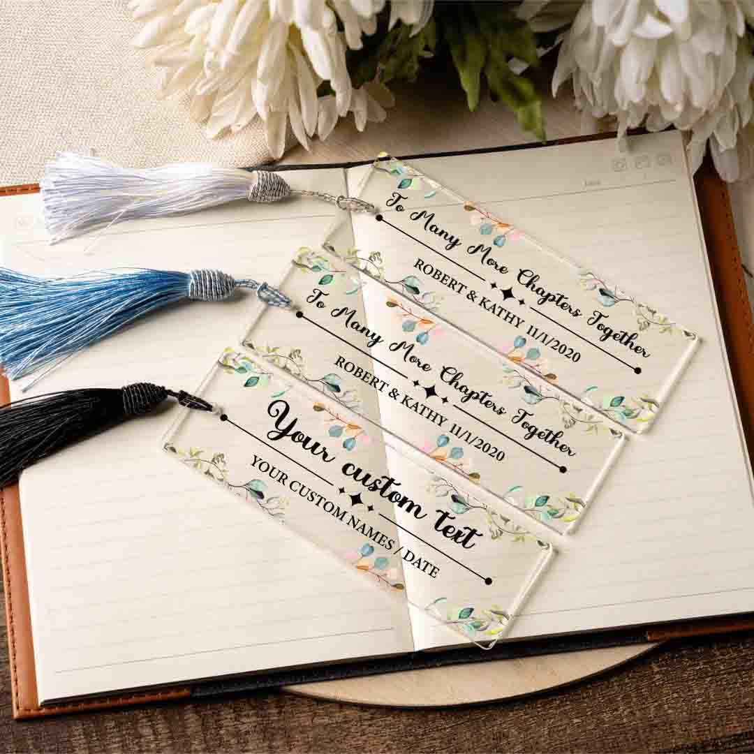 Personalized bookmark with Name & Message, for Boyfriend Girlfriend Wife Husband, Book Lover gift, Gift For Him, Gift for Her, Reader Gift