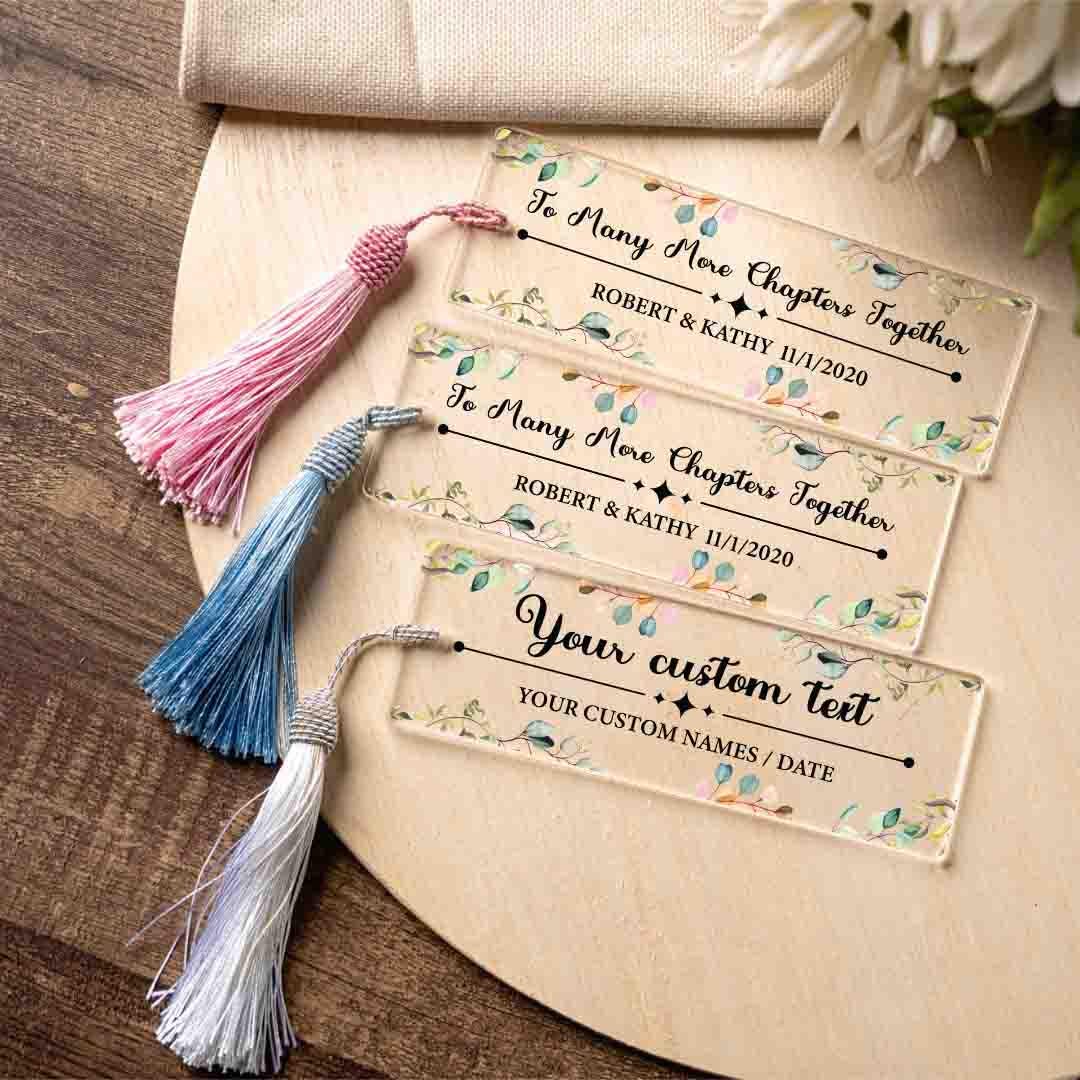Personalized bookmark with Name & Message, for Boyfriend Girlfriend Wife Husband, Book Lover gift, Gift For Him, Gift for Her, Reader Gift