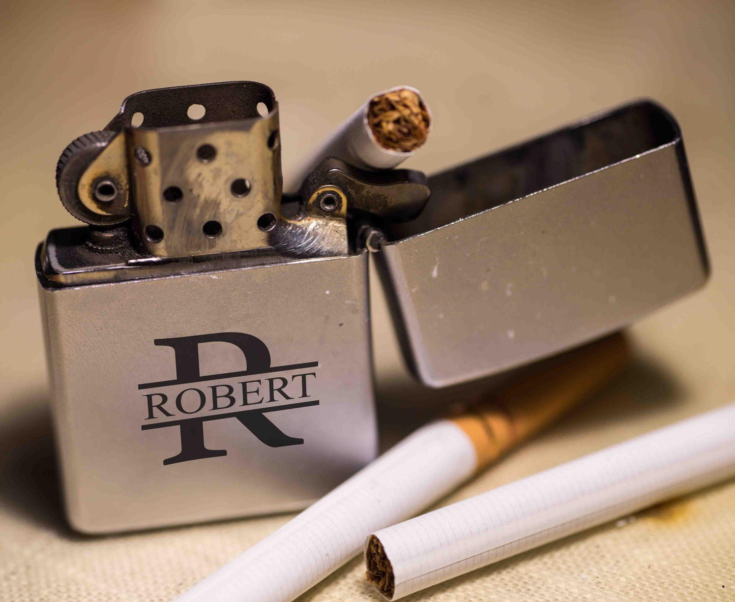 Personalized refillable lighter with name, Monogram Initial Lighter, Groomsman proposal gift, Wedding Gift