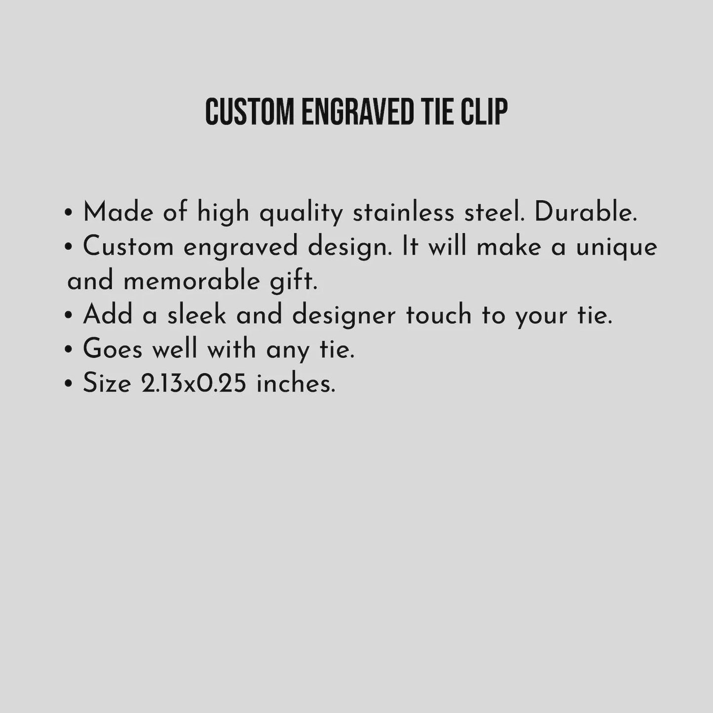 Personalized New Father Tie Clip, Custom TieClip for New Dad, New Baby Child Birthstone, Men's Jewelry